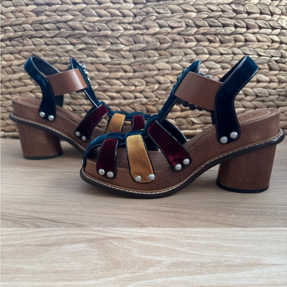 Coach Fisherman Clogs in Peacock Multi New in Box size 7 - Picture 11 of 14